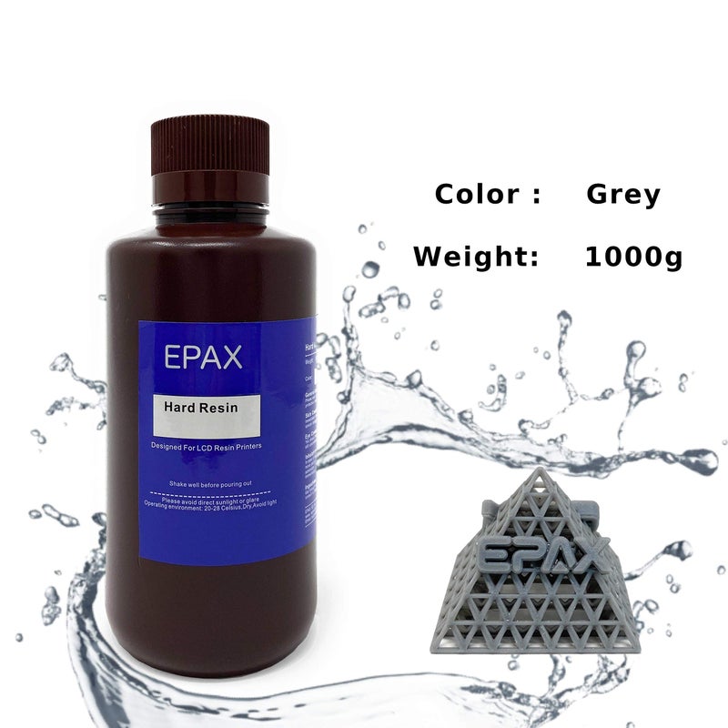 EPAX 3D Printer Hard Resin for LCD 3D Printers, 1KG Grey - Image 2